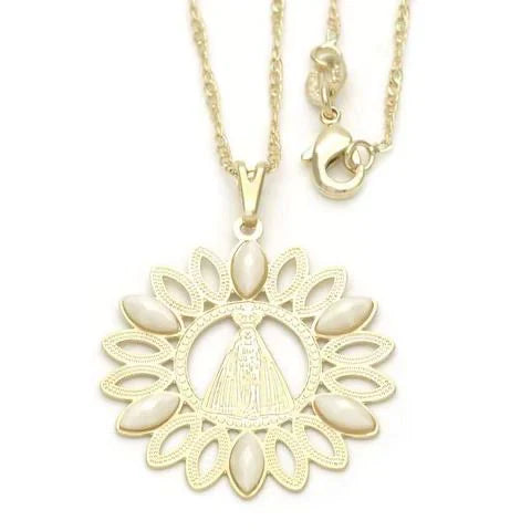 Caridad del cobre Medal with 18â€ chain