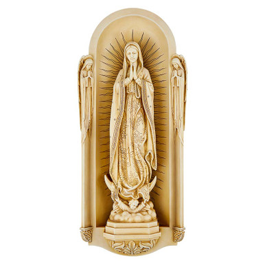Our Lady Guadalupe St. Bndtto Garden Plaque