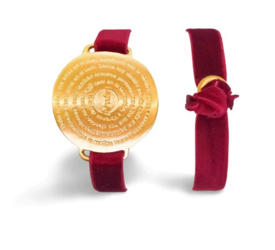 Gold Plated Our Father Prayer Adjustable Bracelet