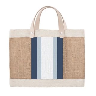 Mini Market Tote - Blue Strp