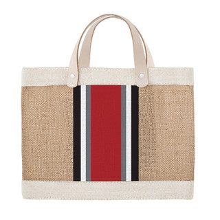 Mini Market Tote - Red Strp