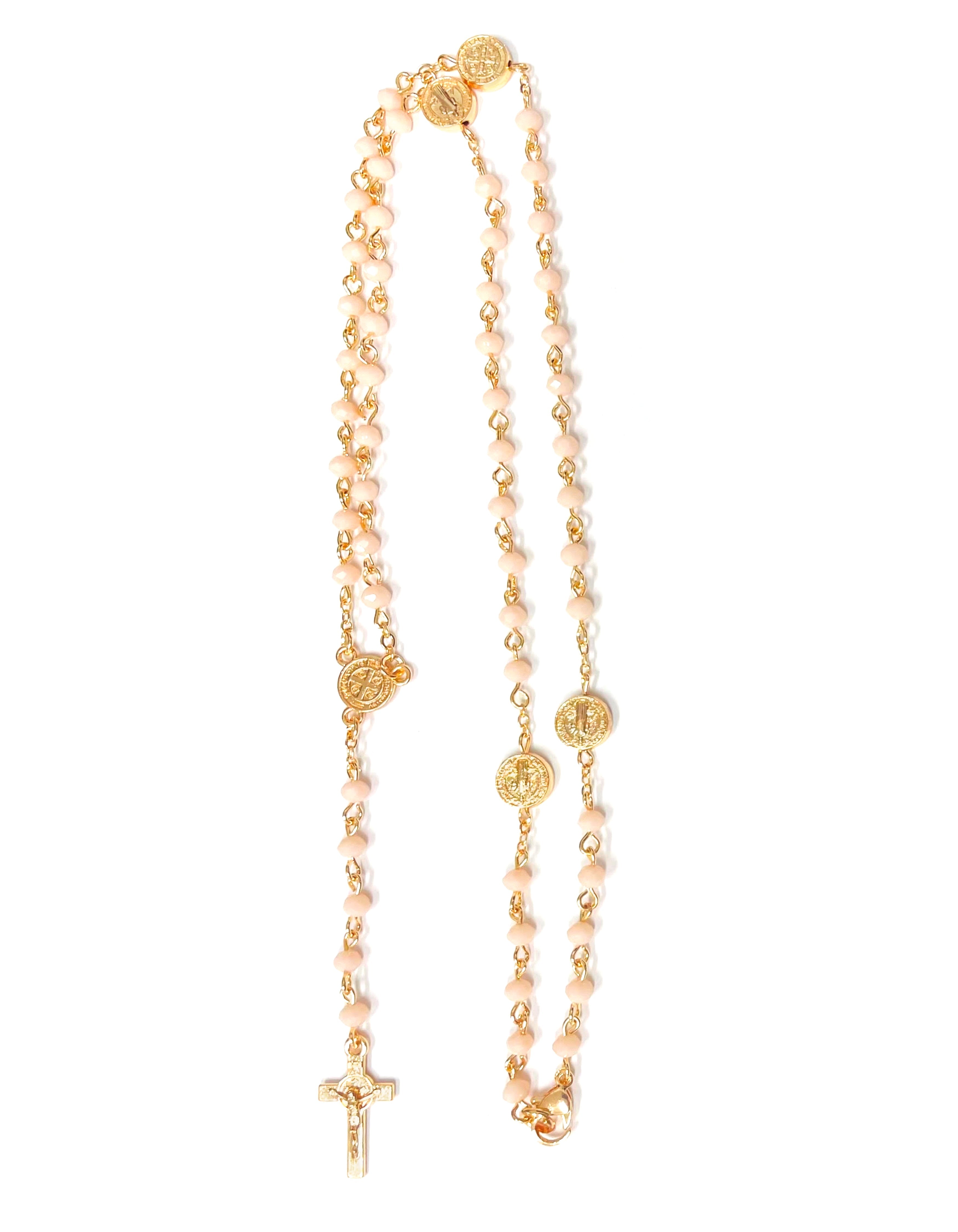 Tiny beads Saint Benedict rosary
