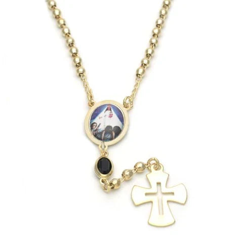 Rosary necklace Caridad del Cobre 18â€