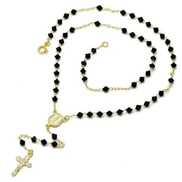 18â€  Our Lady of the Miraculous Medal center rosary necklace