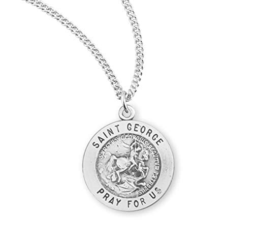 Saint George Round Sterling Silver Medal