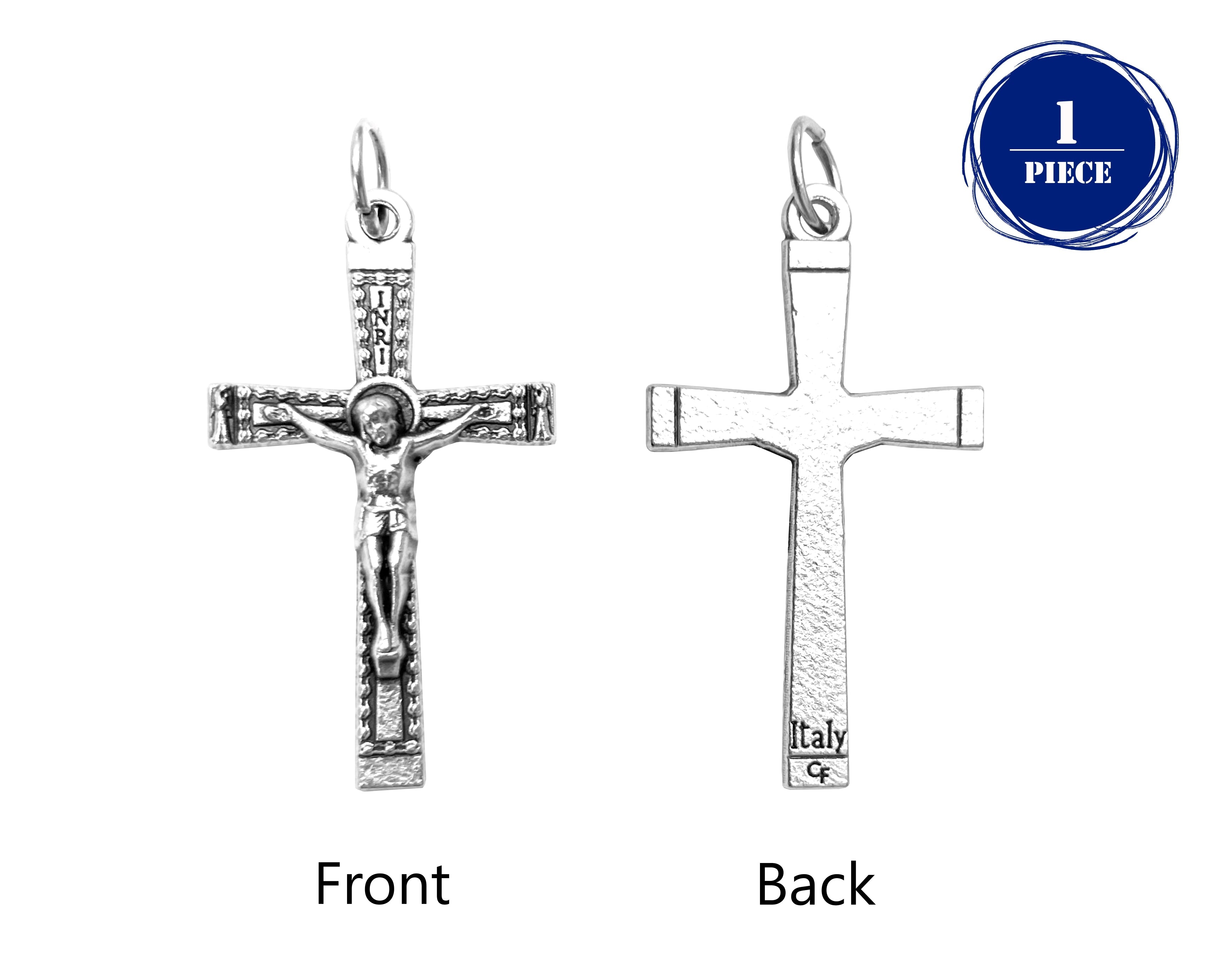 Small textured crucifix 1.4"