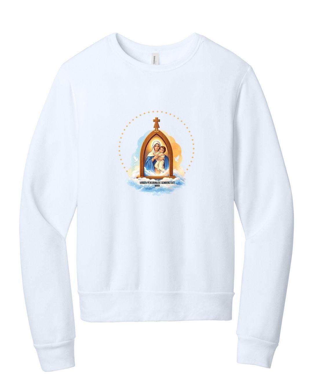 Virgen Peregrina Schoenstatt Miami Unisex Crewneck Sweatshirt