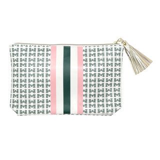 Oil Cloth Pouch - Racer Stripe