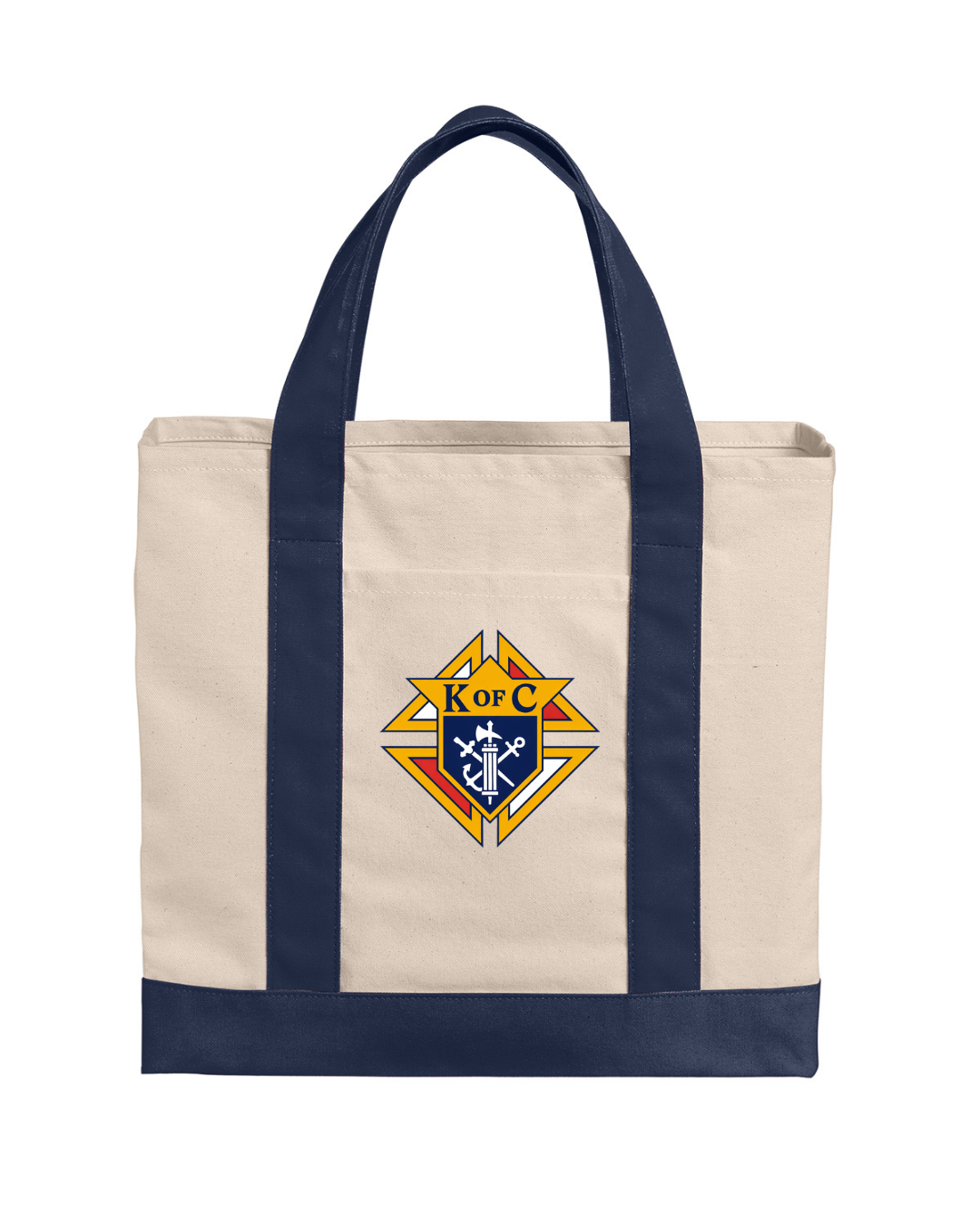 Knights of Columbus Cotton Canvas Two-Tone Tote Bag