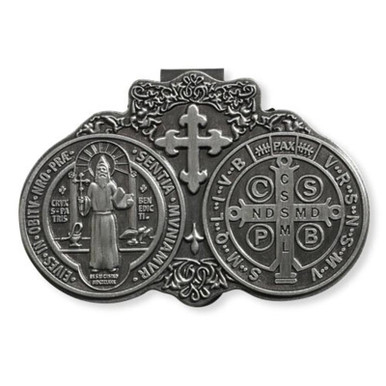 Visor Clip- St. Benedict, 6-Pack