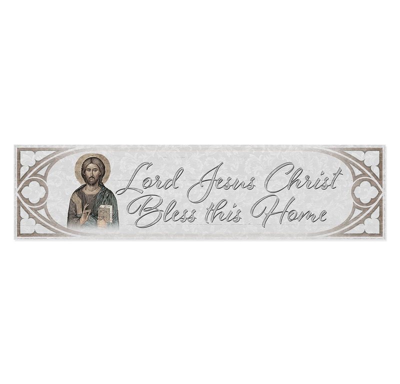 x ooden Door Blessing Plaque - Jesus Christ
