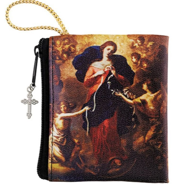 Mary, Untier of Knots Zipper Rosary Case
