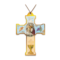 First Communion Necklace Girl With Cord (packs of 12)