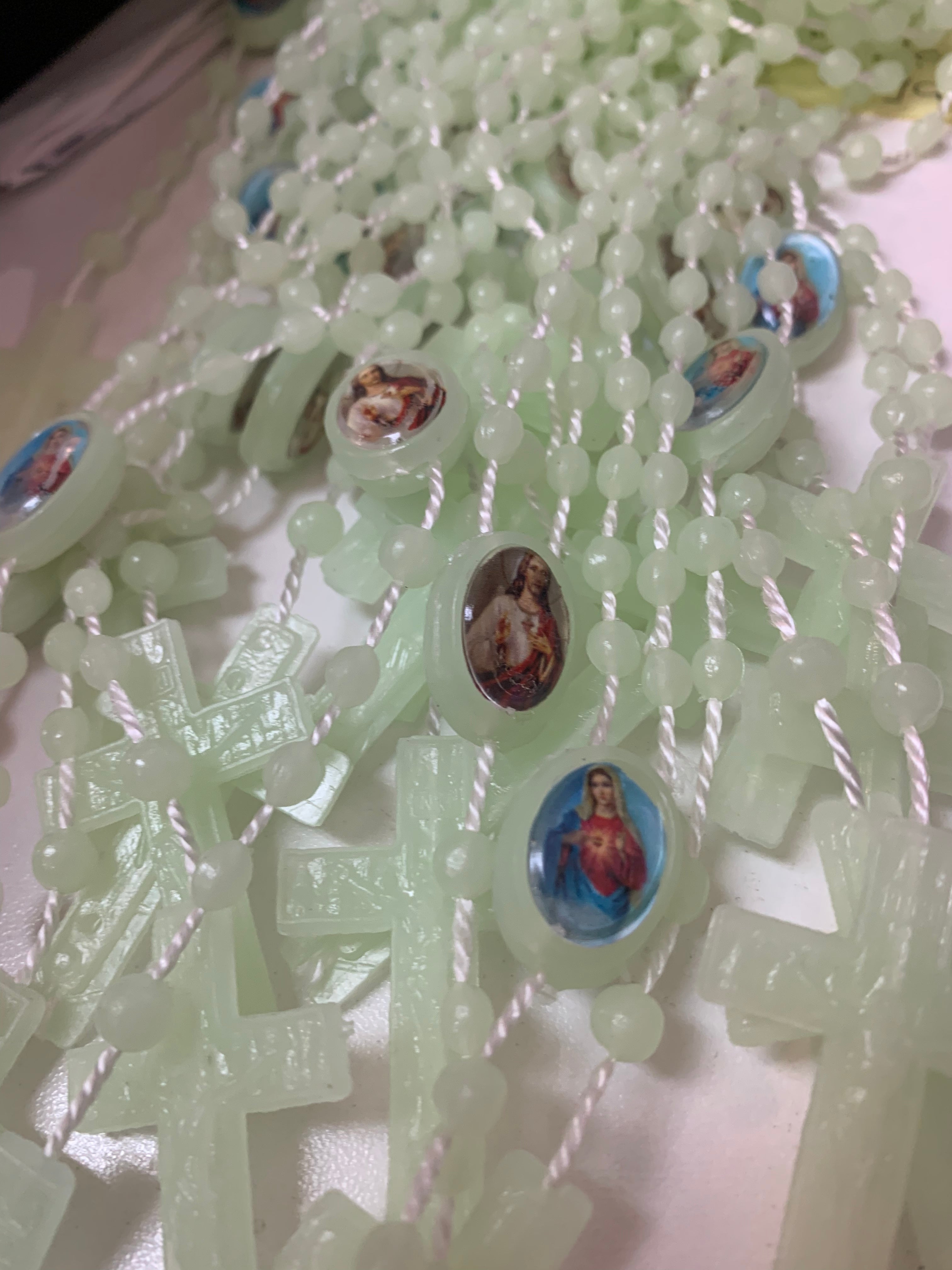 Fluorescent Plastic Rosary