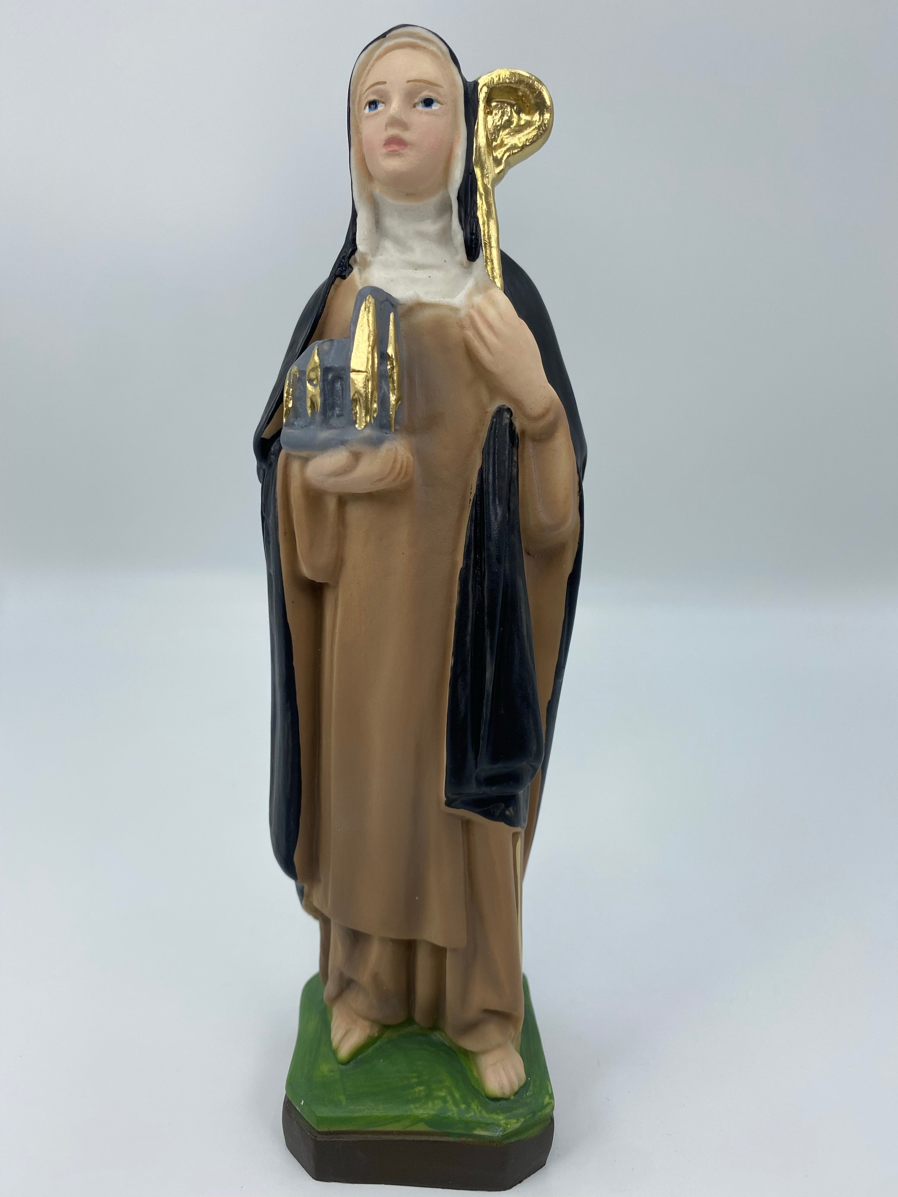 The Faith Gift  Shop Saint Bridget statue - Hand Painted in Italy - Our Tuscany Collection -Estatua de Santa Brigida